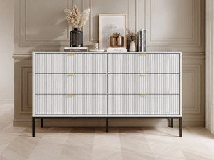 Ladekast met 6 Lades Amber Wit