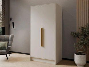 Draaideurkast 100 cm Perugia Kashmir met goude handgrepen