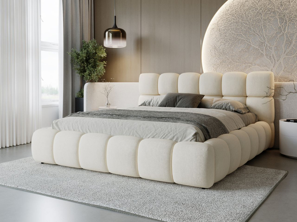 Bed met Opbergruimte en lattenbodem 200x200 Modo Beige