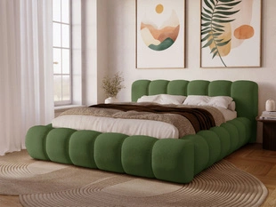 Tweepersoonsbed met Opbergruimte en lattenbodem 140x200 Doria Groen