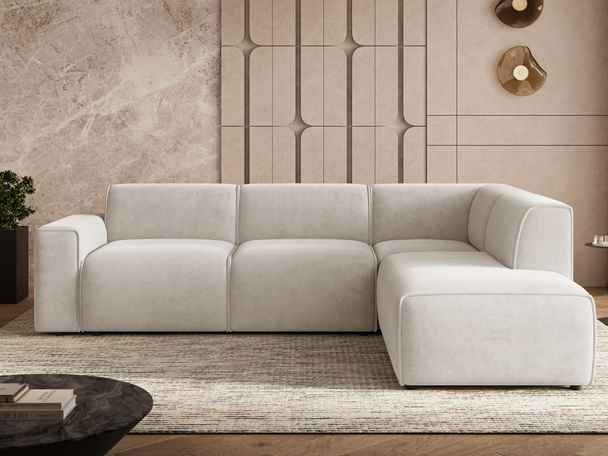 Hoekbank Rechts Eluno Licht beige