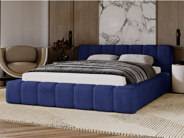Tweepersoonsbed met Opbergruimte en lattenbodem 180x200 Ibiza Donkerblauw