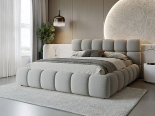Bed met Opbergruimte en lattenbodem 140x200 Modo Grijs