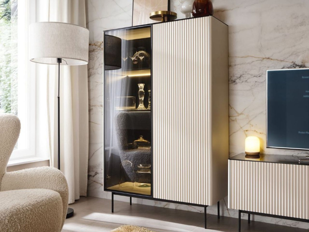 Vitrinekast met ledverlichting 107 cm Auroé Kashmir