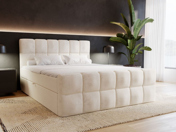 Boxspring met Opbergruimte 180x200 Alicante Beige