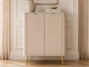 Hoge kast met deuren Viva Beige