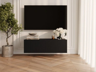 TV-Meubel met Deuren 100 cm Kioto Zwart