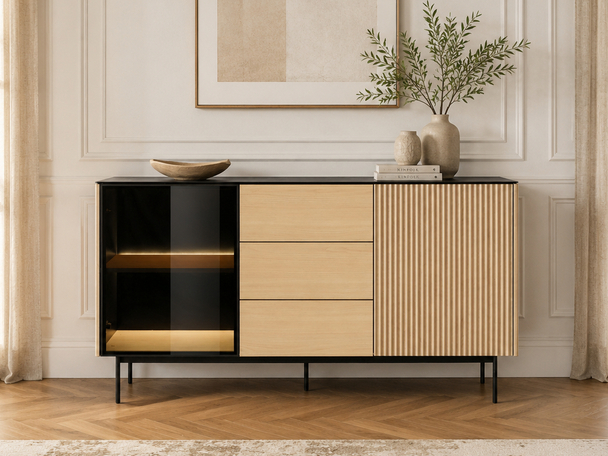 Dressoir met Deuren en Lades Auroé Vicenza Eik