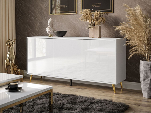 Dressoir met deuren Vivance Wit glans