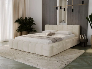 Bed met Opbergruimte en lattenbodem 120x200 Ibiza Crème