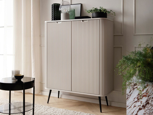 Hoge kast met deuren Viva Beige