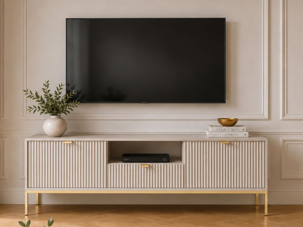 TV-Meubel met deuren en lade Amber Kashmir