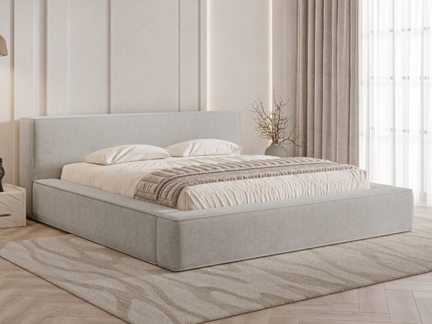 Bed met Opbergruimte en lattenbodem 180x200 Mali Grijs
