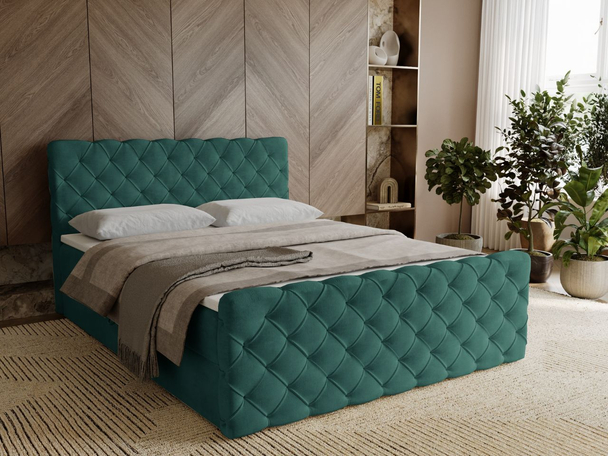 Boxspring met Opbergruimte 120x200 Lunaris Groen