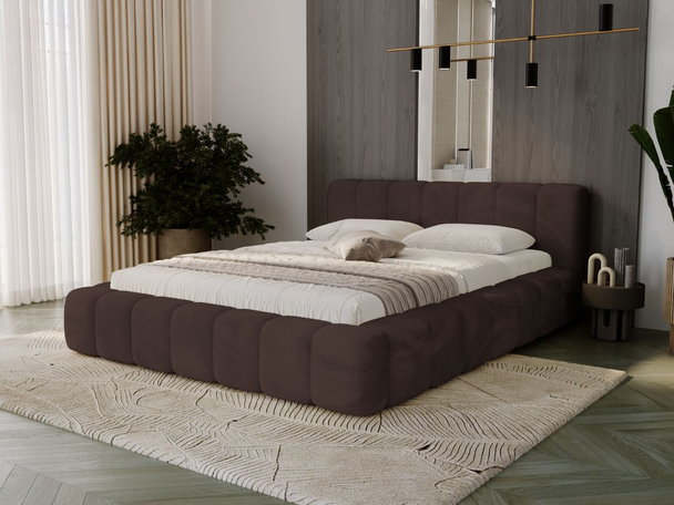 Bed met Opbergruimte en lattenbodem 120x200 Ibiza Bruin