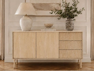 Dressoir met Deuren en Lades 154 cm Gradimento Bruin