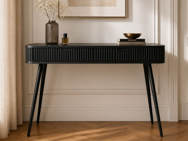 Kaptafel met lades Viva Zwart