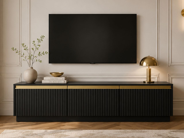 TV-Meubel met Deuren Roland Zwart