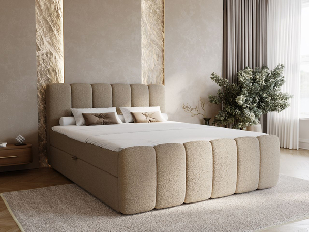 Boxspring met Opbergruimte 160x200 Cloud Bruin