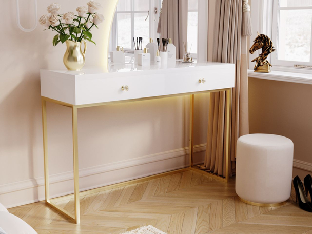 Kaptafel met Lades Belleza Wit glans