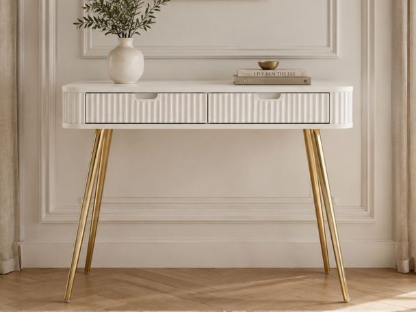 Kaptafel met lades Viva Wit