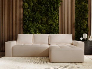 Hoekbank met Slaapfunctie en Opbergruimte Portland Beige