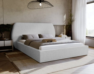 Bed met Opbergruimte en lattenbodem 120x200 Blossom Lichtgrijs