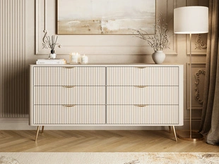 Ladekast met 6 Lades Latina Beige