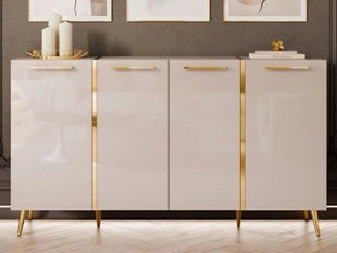 Dressoir met handgrepen en hoge poten Lunelie Kashmir glans