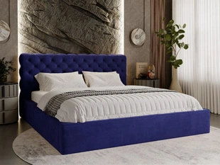 Bed met Opbergruimte en lattenbodem 180x200 Apollo Blauw