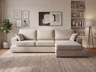 Hoekbank Rechts voor de woonkamer Nesto Beige