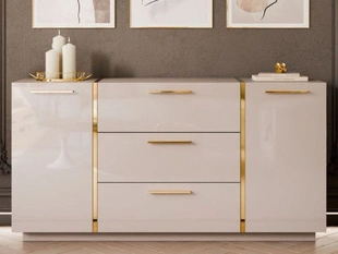 Dressoir met deuren en lades Lunelie Kashmir glans