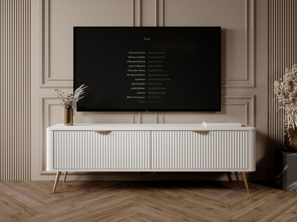 TV-Meubel met Deuren 163 cm Latina Wit