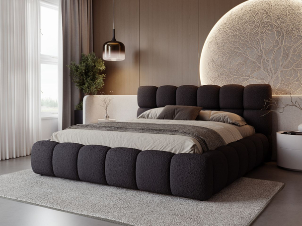 Bed met Opbergruimte en lattenbodem 120x200 Modo Zwart