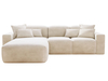 Beige \ Geweven stof \ Links