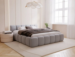 Bed met Opbergruimte en lattenbodem 120x200 Cloud Low Grijs