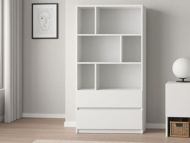 Boekenkast met lades Arcadia Wit