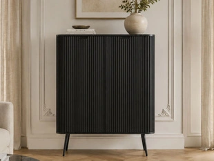 Hoge kast met deuren Viva Zwart