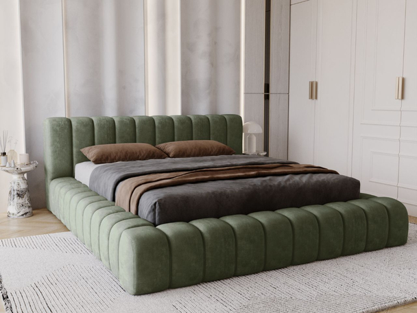 Bed met Opbergruimte en lattenbodem 180x200 Italia Groen