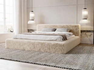 Tweepersoonsbed met Opbergruimte en lattenbodem 120x200 Enjoy Beige