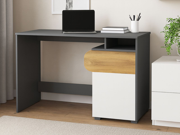 Tiënerbureau Casa Eiken Nash, Wit, Grijs