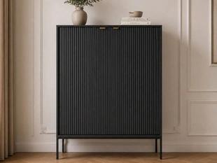 Dressoir met deuren Amber Zwart