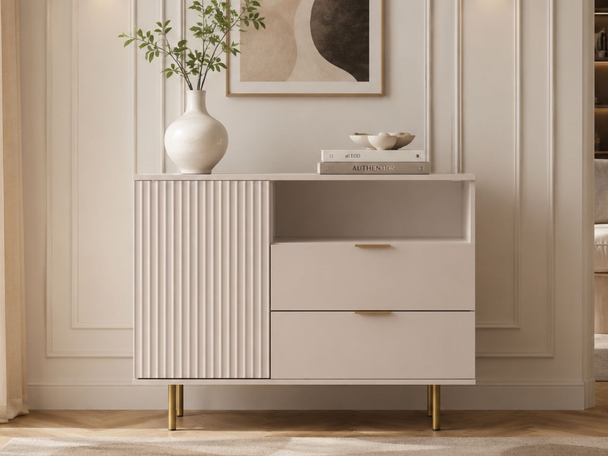 Dressoir met Deuren en Lades Ankara Beige