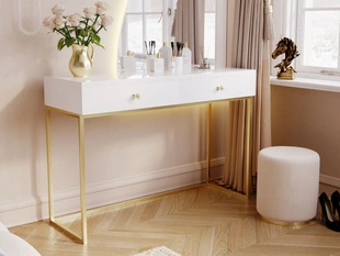 Kaptafel met Lades Belleza Wit glans