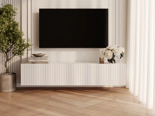TV-Meubel met Deuren 150 cm Kioto Witte mat