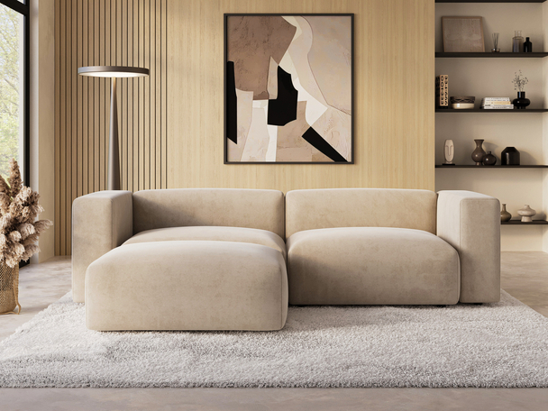 Linkerhoekbank voor de woonkamer Landi Beige