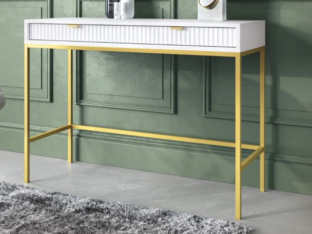 Kaptafel met lades Amber Wit