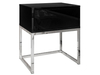 Zwarte glans \ Push to open \ Zilver 