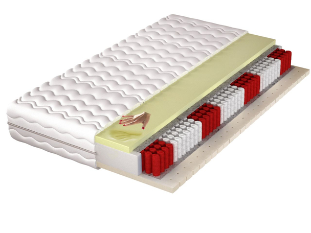 Pocketveringmatras multipocket met traagschuim en latex Vilo 160x200