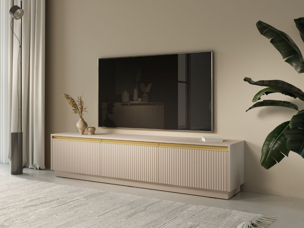 TV-Meubel met Deuren Roland Zandbeige